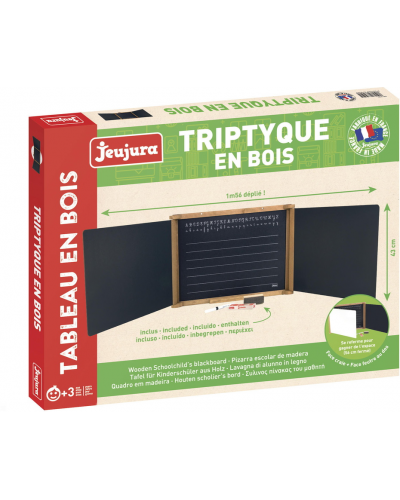 TRIPTYQUE EN BOIS - TEINTE CHENE