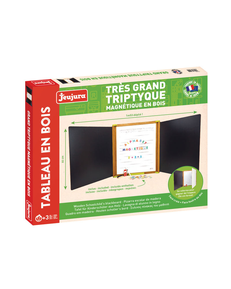 GRAND TRIPTYQUE BOIS MAGNETIQUE