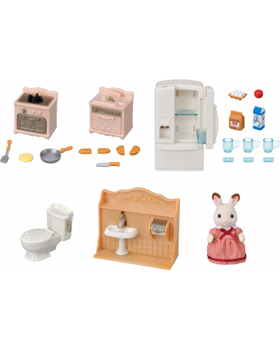 Le set d'ameublement cosy cottage et maman Sylvanian