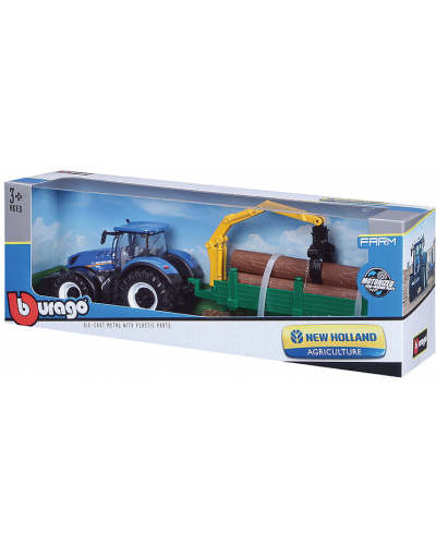 New Holland Agriculture - Tracteur avec remorque