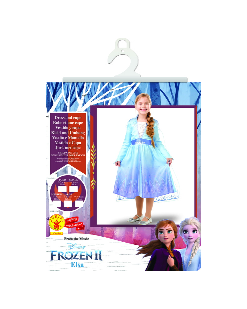 Déguisement classique Elsa La Reine des Neiges 2 taille S