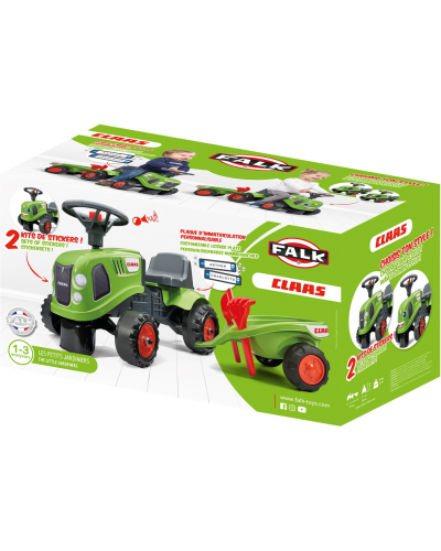 PORTEUR TRACTEUR CLAAS + REMORQUE