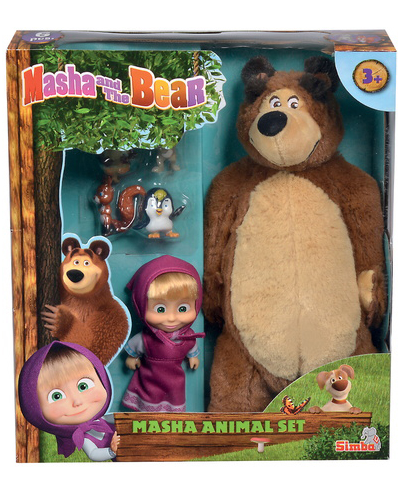 MASHA 12CM MICHKA ET ANIMAUX