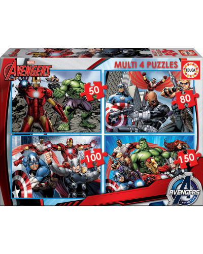 The Avengers - Multi 4 Puzzles