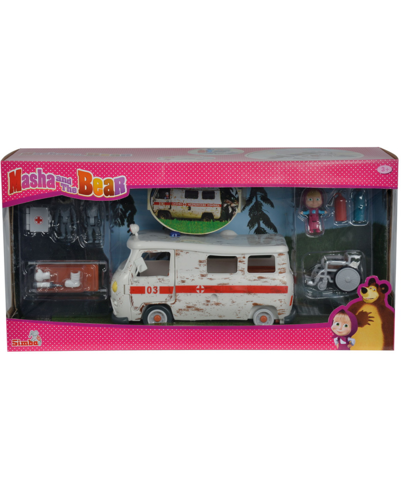 Masha and the Bear - Masha Playset "Ambulance"