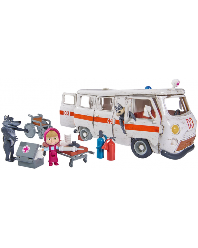 Masha and the Bear - Masha Playset "Ambulance"