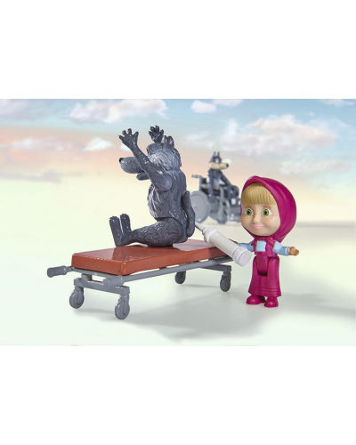 Masha and the Bear - Masha Playset "Ambulance"