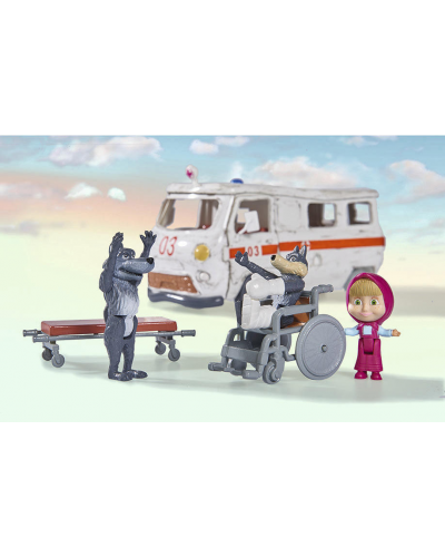 Masha and the Bear - Masha Playset "Ambulance"