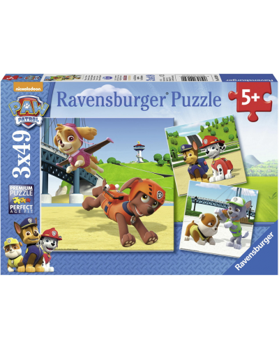 PUZZLE 3X24 PIECES EQUIPE 4 PAT PATROUILLE