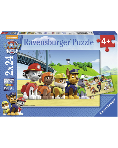 Puzzles 2x24 p - Chiens héroïques / Pat'Patrouille