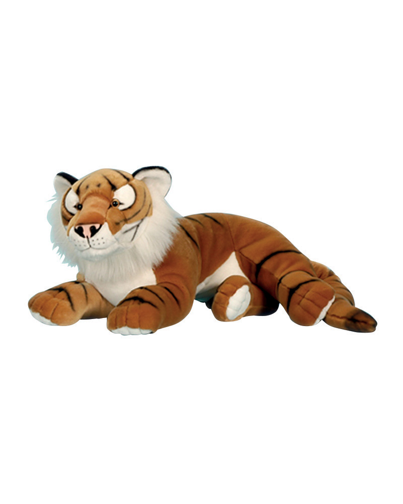 PELUCHE TIGRE COUCHE 50CM - Modèle aléatoire - livraison à l'unité