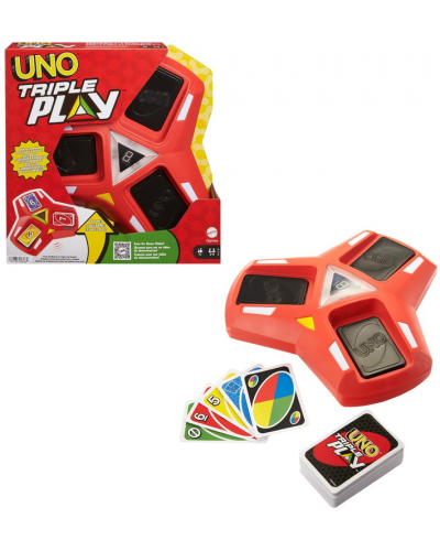 Mattel Games - Uno triple play - Jeu de cartes