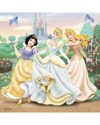 Puzzle 3 x 49 pièces Princesses