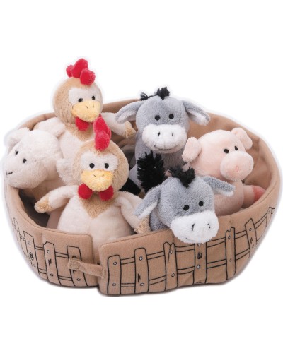 Peluche animal ferme 10cm