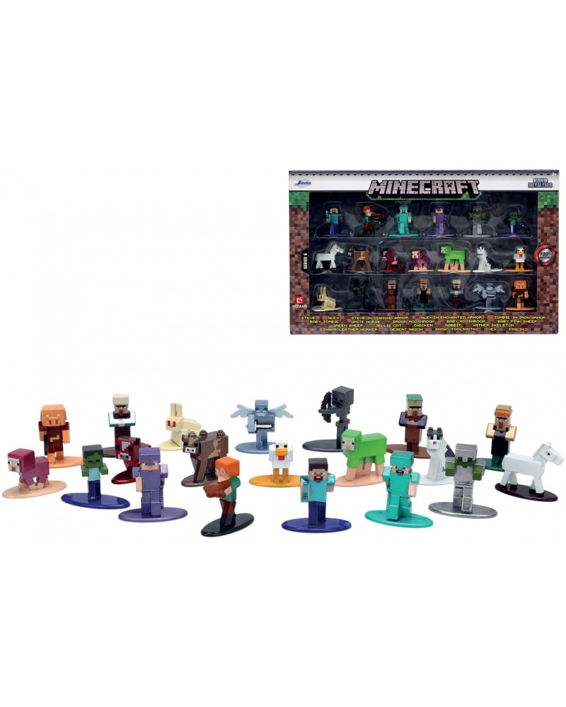 COFFRET 20 FIGURINES MINECRAFT